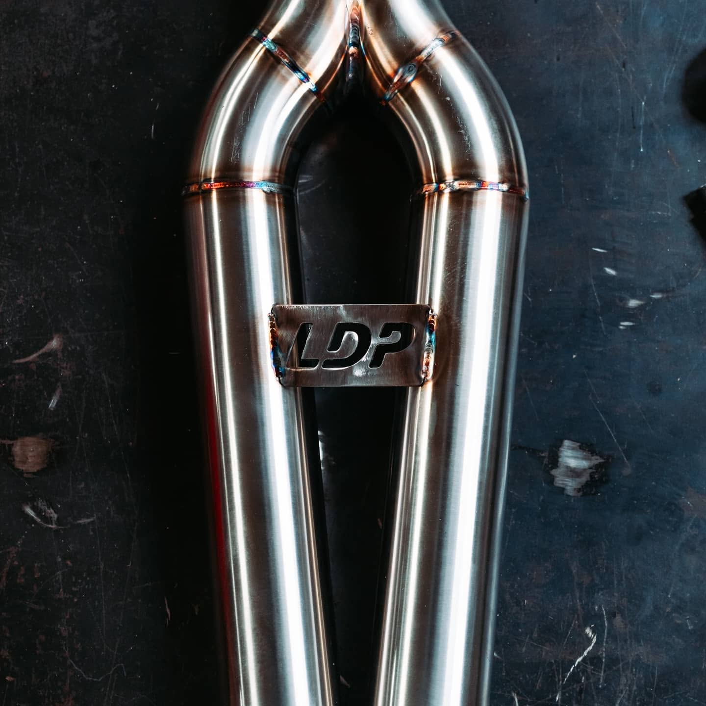 Polished LDP stainless Y-pipe fabrication