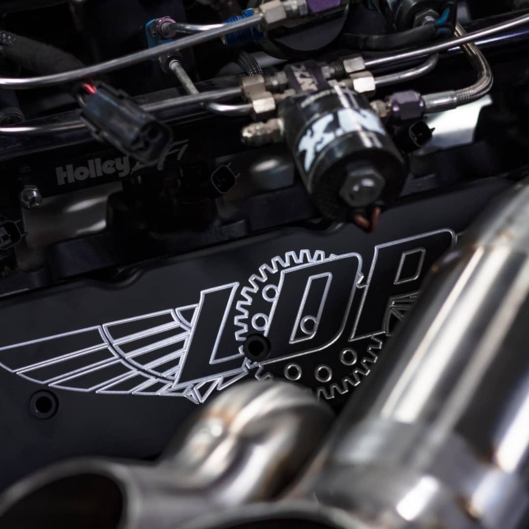 LDP-engraved billet valve cover