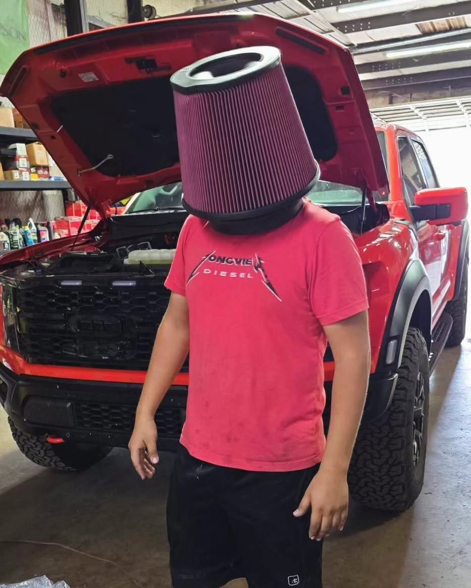 Longview Diesel crew with cold air intake